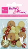 BF0710 Buttons & Flowers licht braun