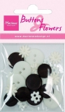 BF0711 Buttons & Flowers schwarz wei�