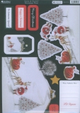 DEC9276b Bastelset Santa & Rudolf Weihnachtsmotiv