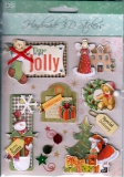 4670164 Handmade 3D Stickers Weihnachtsmann