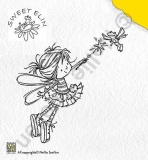 SWE003 Clear Stempel Fliegender Frosch