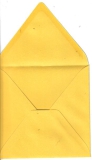 497981 Briefumschlag 14 x 14 strohgelb