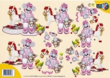 CW10017 Creddy Baby-Girl mit Schaukelpferd