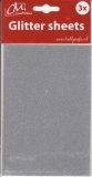 Glitterpapier silber