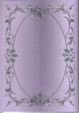 554209 Geprgte Karte flieder/silber