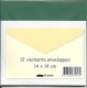 371292wg 12 vierkante enveloppen 14 x14 cm weihnachtsgrn