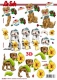777427 Lustige Hunde mit Blumen