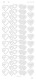 CD3079s Platiniumsticker Herzen silber