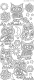 344501 Sticker Various Owls silber
