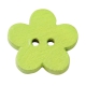 3863101 Holzknopf Blume ca. 1 cm 40 Stck grn