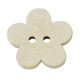 3863103 Holzknopf Blume ca. 1 cm 40 Stck Muschel