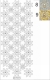 7007-09gs Glittersticker Blumen gold-silber