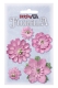 3866065 Florella Blumen aus Moerbijpapier 2-5 cm rose sortiert