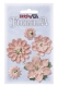 3866066 Florella Blumen aus Moerbijpapier 2-5 cm rosenholz sorti