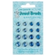 LCR72.1420 Jewel Brads dunkel blau/ hell blau 8x 8mm und 8 x10 m