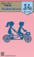 SDB029x NS Shape Die Blue Tandem Bicyle
