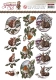 SB10114 AD Stanzbogen Christmas Greetings Weihnachtstiere