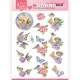 SB10416 3D Stanzbogen - Jeanines Art - Happy Birds - Duftende Blumen
