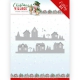 YCD10213 Stanzschablone YC Christmas Village House Scene