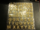 Bgold Foam Buchstaben mit Glitter gold