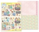 9.0066 Marij Rahder 3D Stanzbogen Bill & Betty und 1 Hintergrundpapier A4