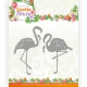 JAD10131 JA Stanzschablone Exotic Flowers Flamingos