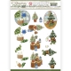SB10591 JA Stanzbogen Christmas Cottage - Blue Decorations