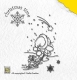 CT001 NS Clear Stempel Christmas time Falling Star