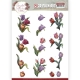 SB10626 YC Creations Stanzbogen  Graceful Flowers Colourful Tulips