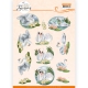 CD11802 AD Schneidebogen Elegante Schw�ne - Verliebte Schw�ne