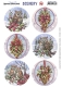CDS10088 YC Stanzbogen Aquarella Christmas Miracle Eule Rund