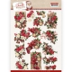 CD11840 AD Schneidebogen From Santa with Love Weihnachtsblumen