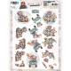 CD11902 YC Schneidebogen Hello World Spielender Teddyb�r