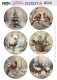 BBSC10007 Berries Beauties Scenery Vintage Christmas Round