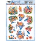 CD12125 Schneidebogen Berries Beauties Happy Blue Birds Colourful Birds