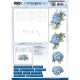 STDOHS10003  3D Stitch & Do Bogen mit Stickvorlage Blaue Hortensie 1