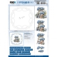STDOHS10004  3D Stitch & Do Bogen mit Stickvorlage Blaue Hortensie 2