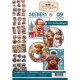 BBPOS10009 BB Push Out Buch Scenery 9 Highland Cattle