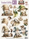 CCO-016 Cozy Gnomes Stanzbogen Gnome mit Tiere***