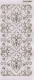J2057g Glitzersticker Cristal Barock Ornament gold