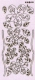 J2102g Glitzersticker crystal Blumen gold