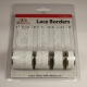 BL382499 Selbstklebende Lace Borders Rose White