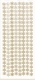 BST483599 Laser Sticker Gold Snowflakes