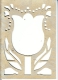 TB1 Passpartoutkarte Tulpe beige