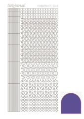 STDM99 Hobby-Dots Sticker Mirror Purple