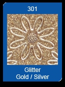 7045gs Glittersticker Randmotive gold/silver