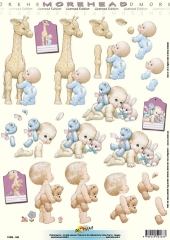 11052-163 Baby mit Giraffe
