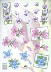 NvV2344 Blumen in lila,pink und blau