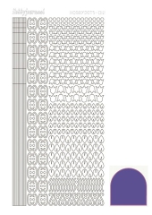 STDM126 Hobbydots-Sticker Mirror Violet