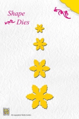 SD 004 Nellies Shape Dies Christmas Flowers